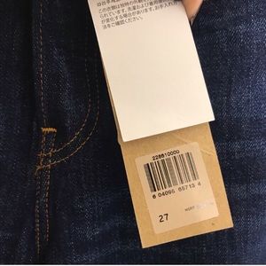 Levi jeans, raw hem